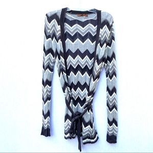 Belldini Belted TieWaist Open Cardigan Size Medium